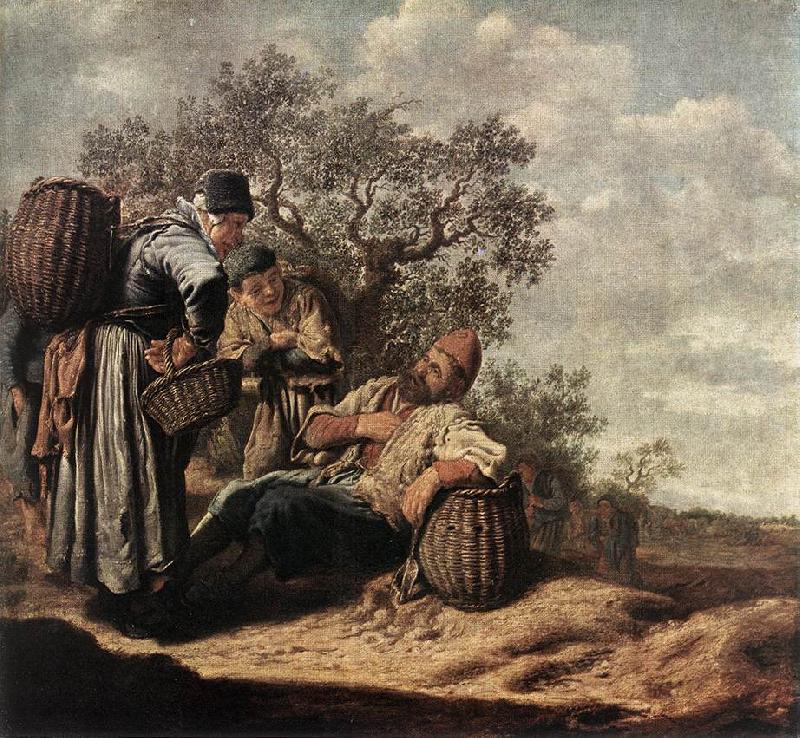 MOLYN, Pieter de Landscape with Conversing Peasants sg Germany oil painting art